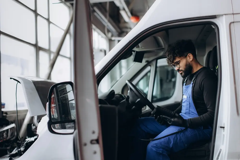 Engine diagnostic testing at Premier Automotive in San Angelo Texas